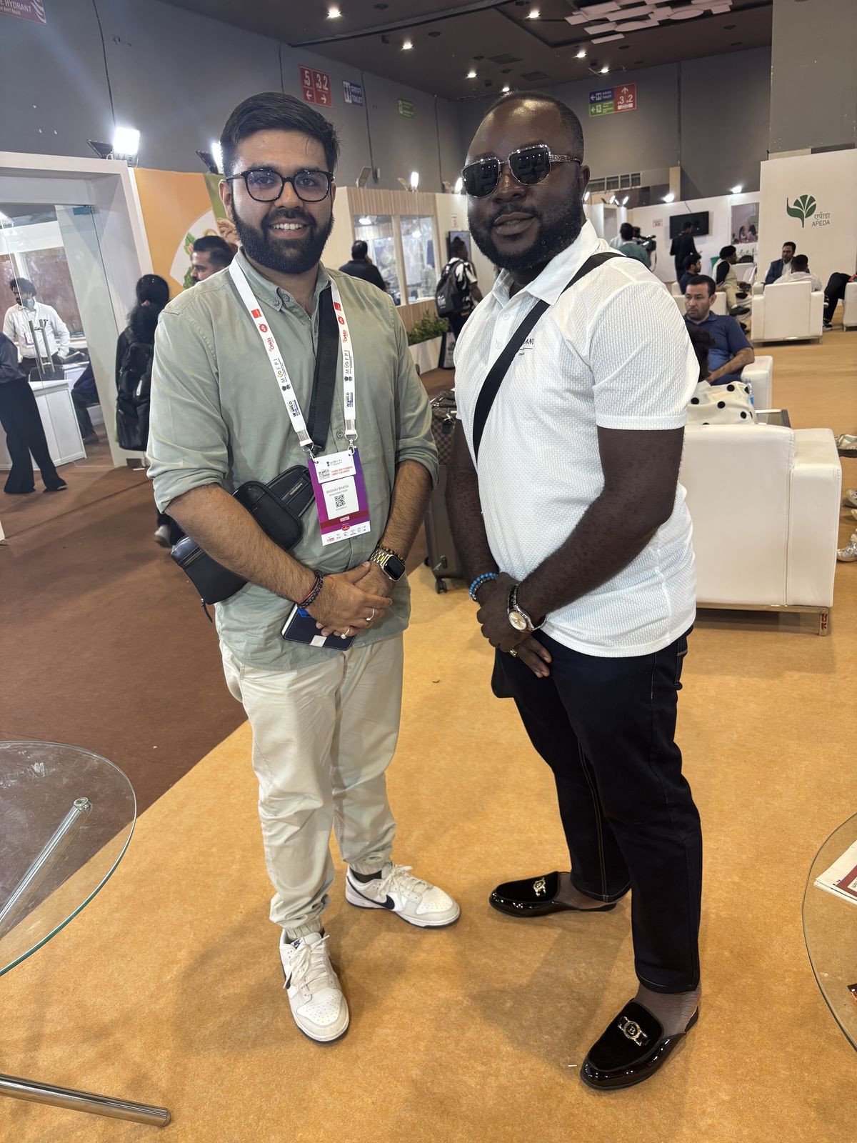 Meeting with international buyer at World Food India 2025